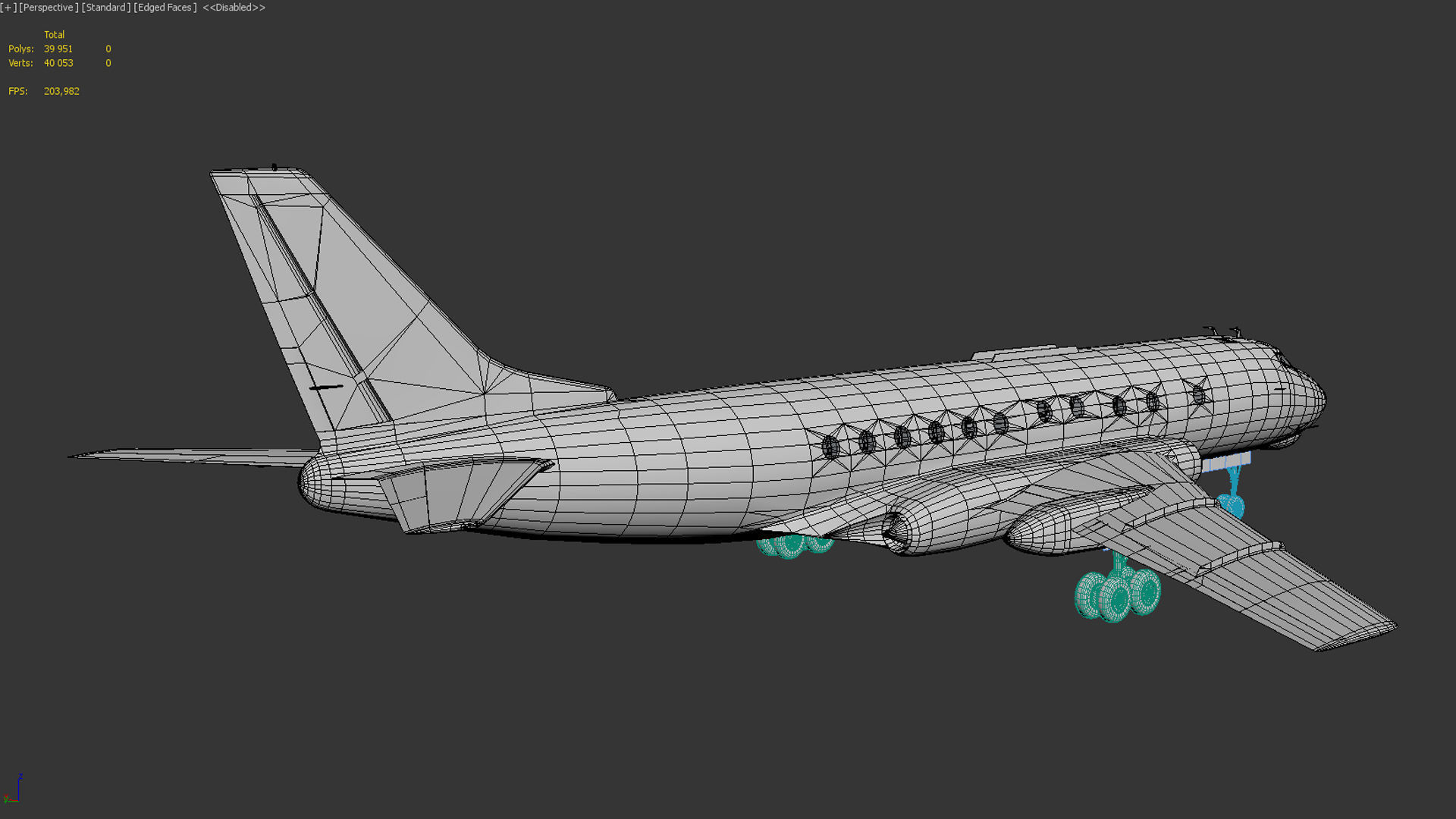 Tupolev Tu-124 3D model_15