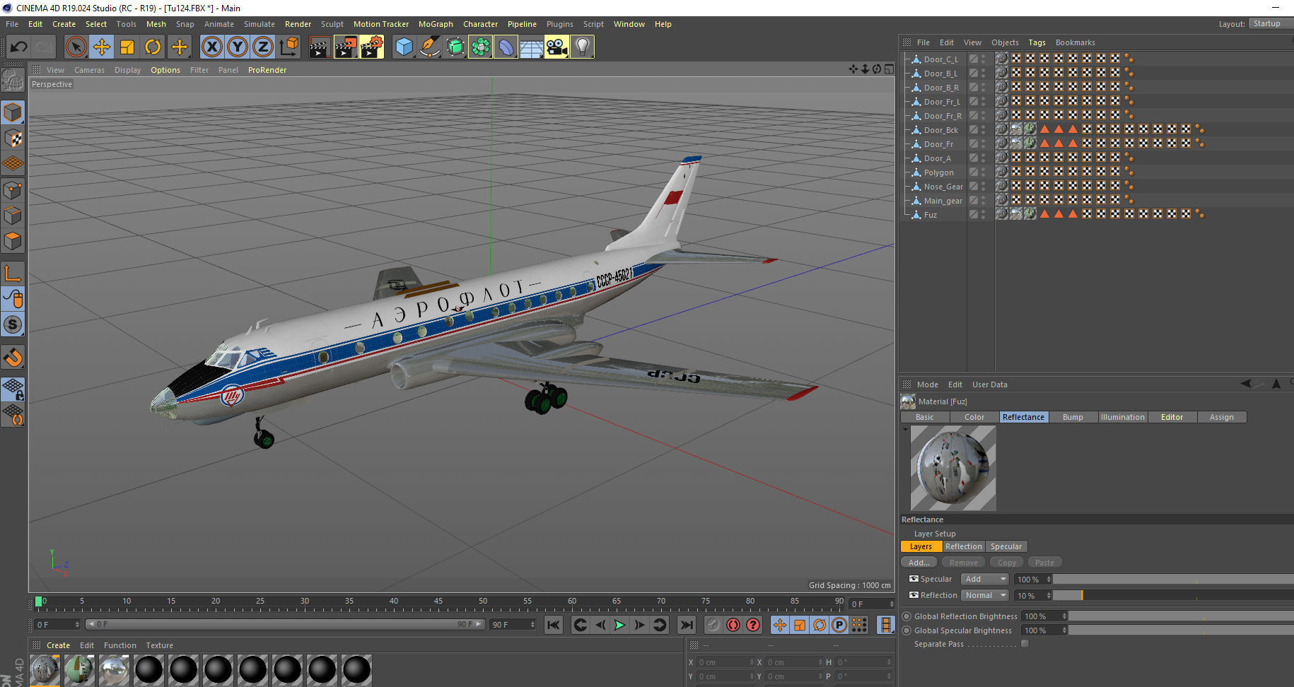Tupolev Tu-124 3D model_10