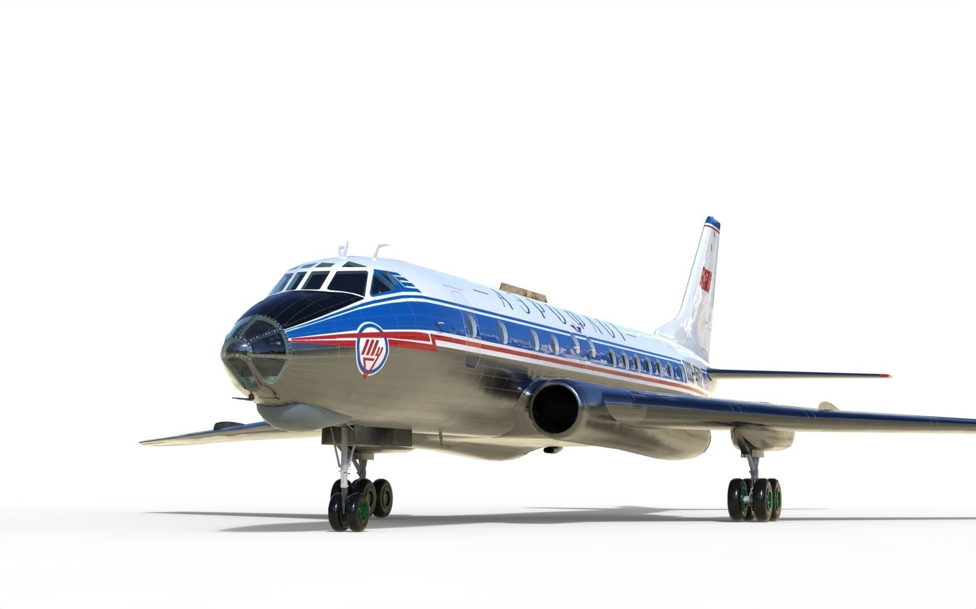 Tupolev Tu-124 3D model_6