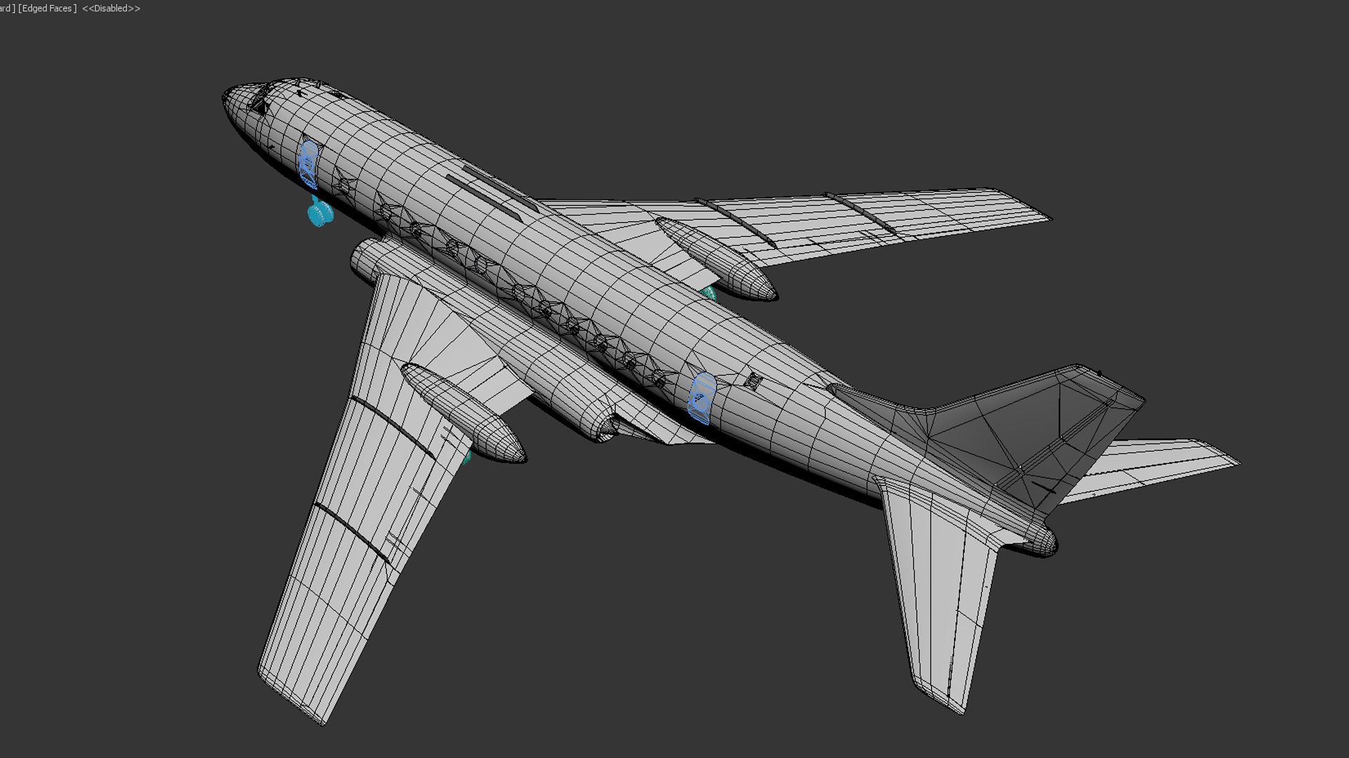 Tupolev Tu-124 3D model_14