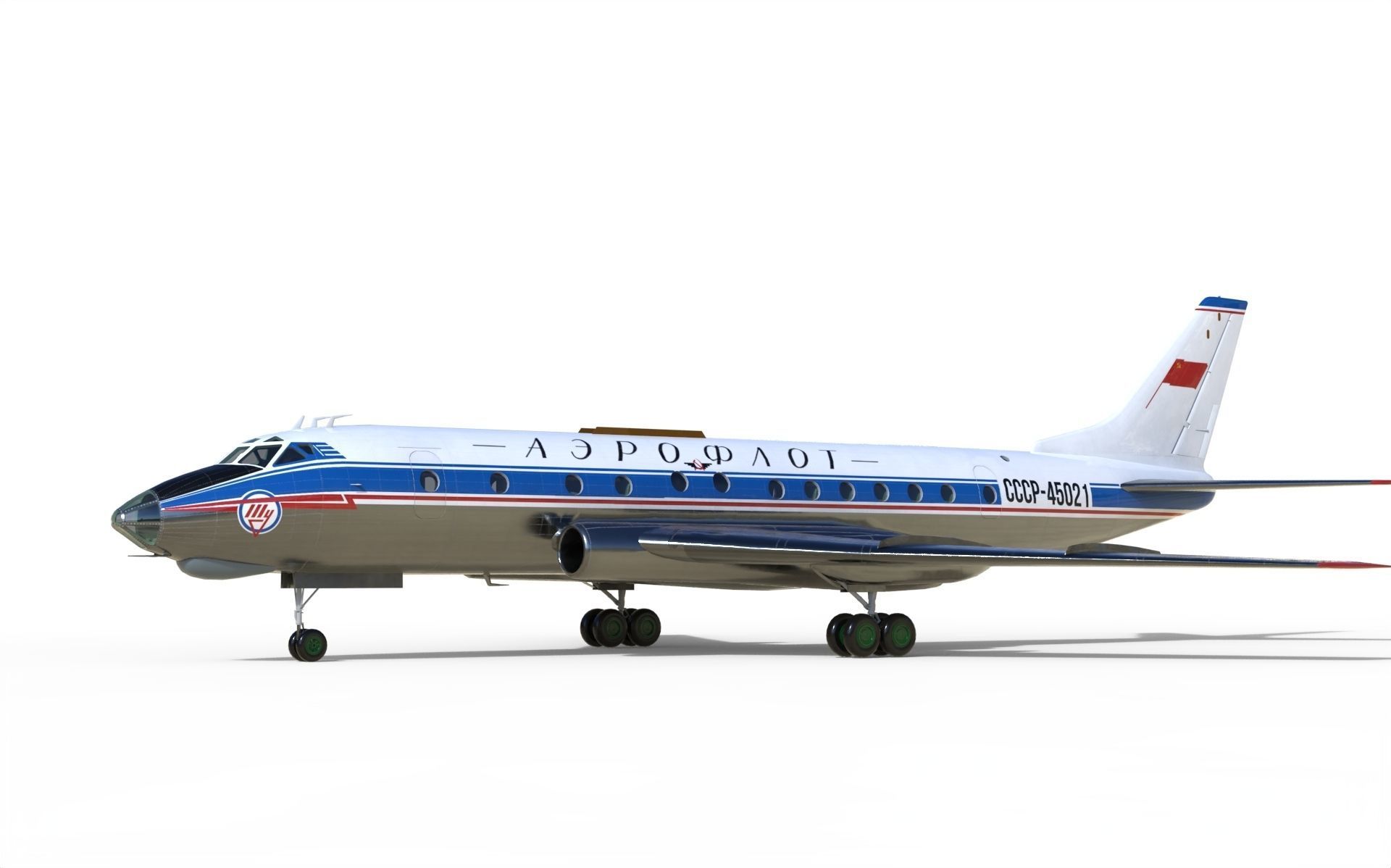 Tupolev Tu-124 3D model_1