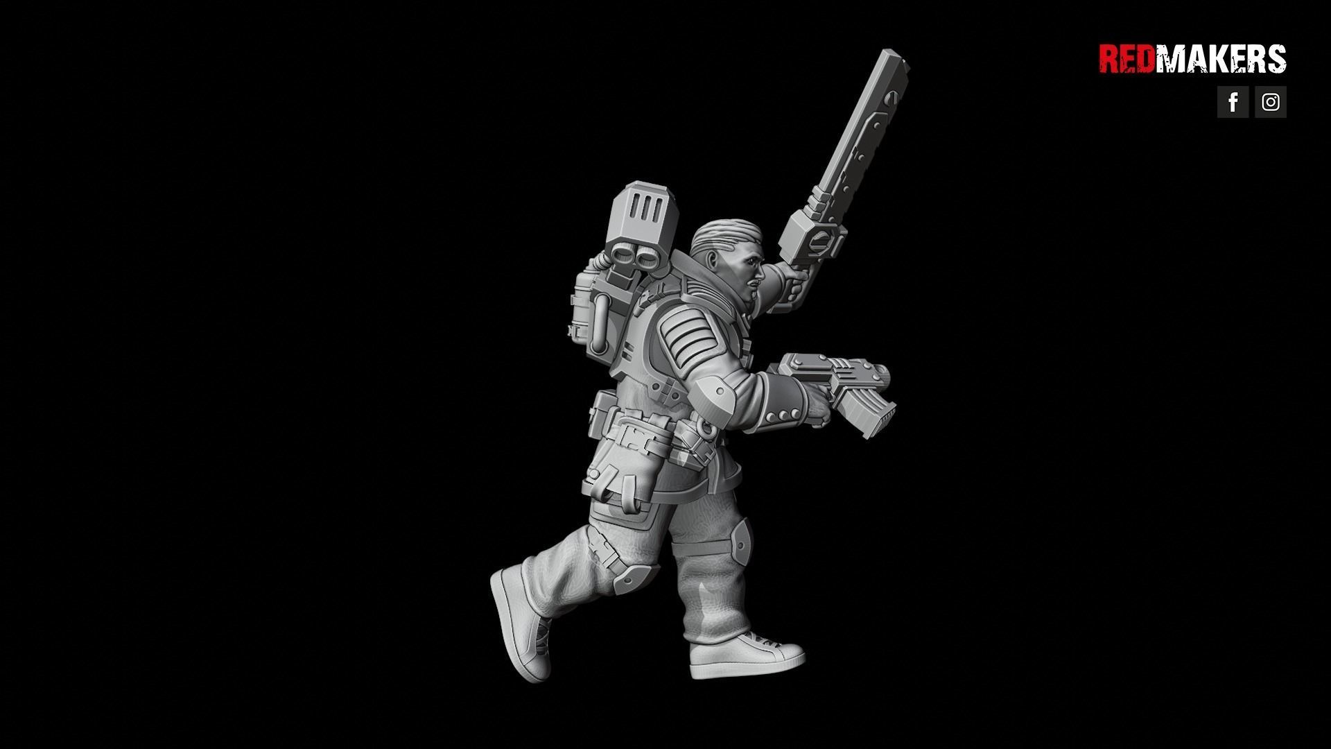 Airborne Division - Officer of the Imperial Force 3D print model_10
