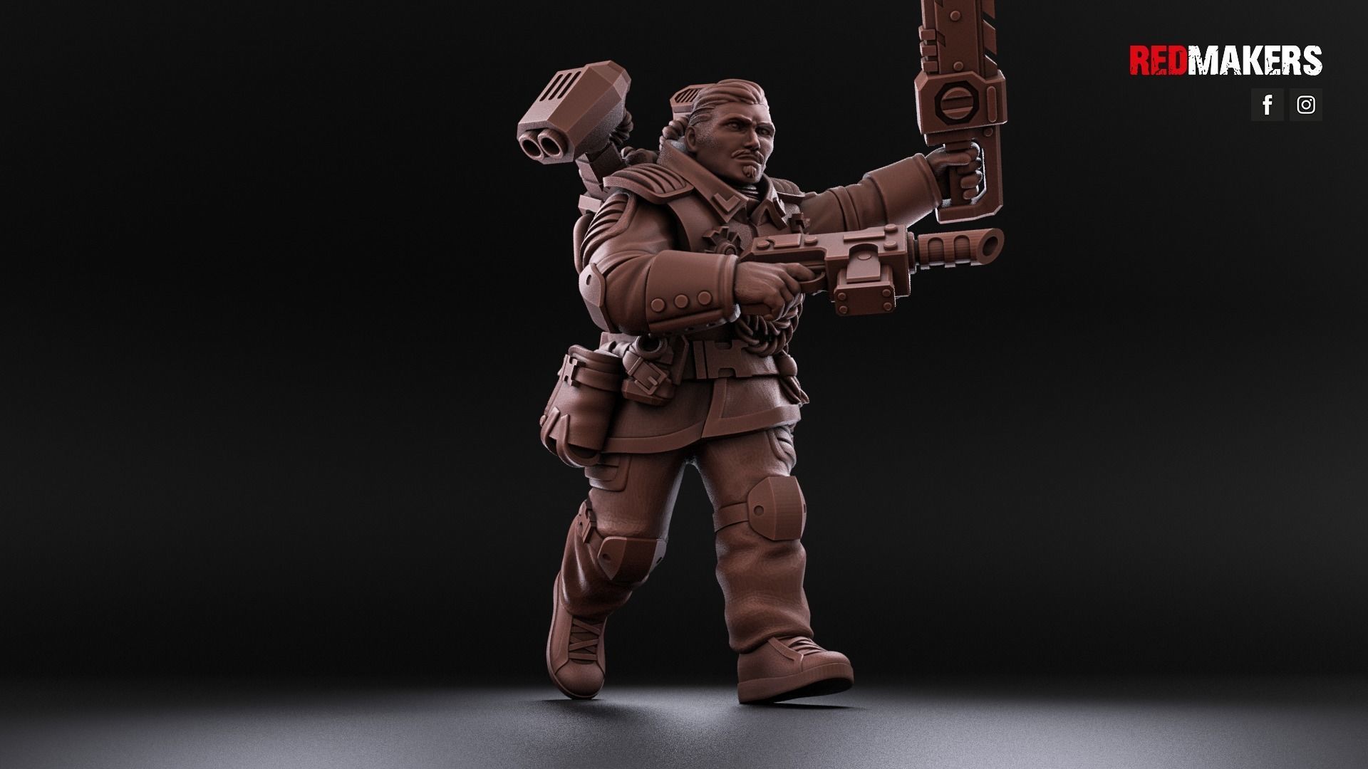 Airborne Division - Officer of the Imperial Force 3D print model_2