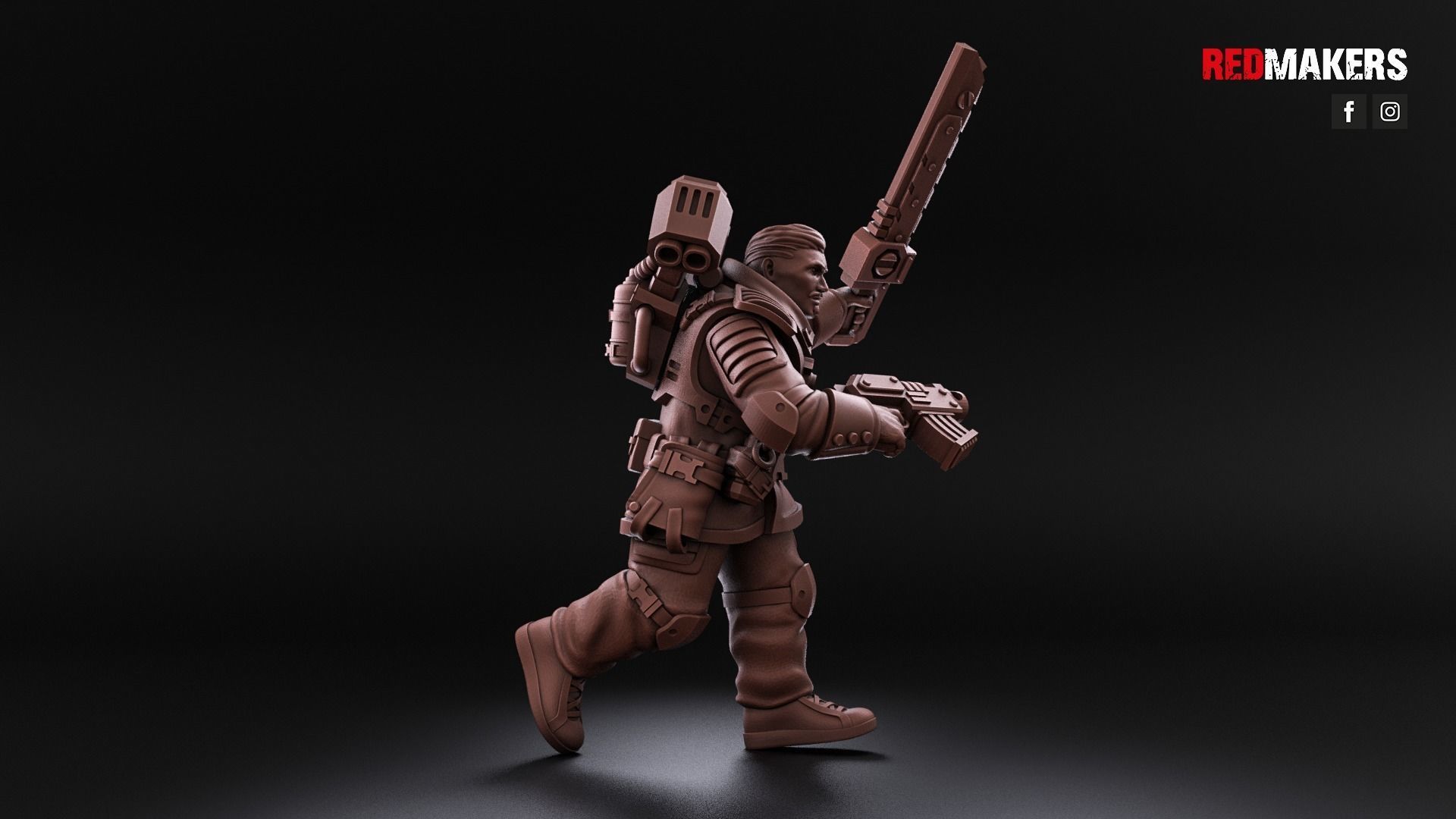 Airborne Division - Officer of the Imperial Force 3D print model_4