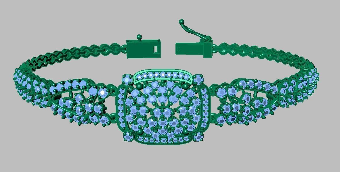 Exclusive Bracelet model 3D printable model 0008-13mal 3D print model_35