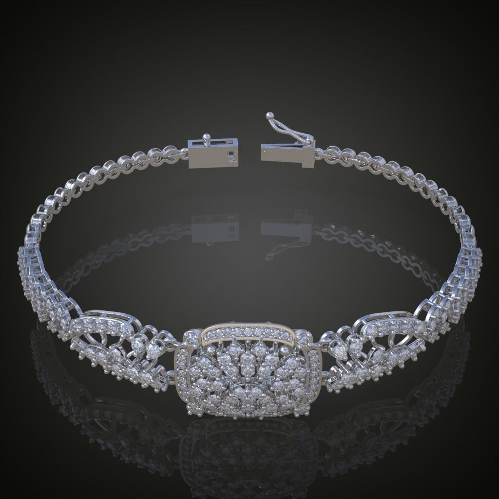 Exclusive Bracelet model 3D printable model 0008-13mal 3D print model_9