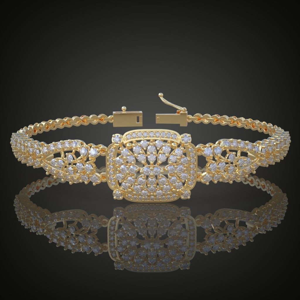 Exclusive Bracelet model 3D printable model 0008-13mal 3D print model_4