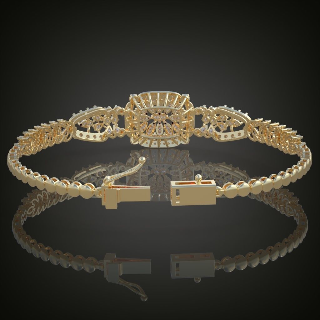 Exclusive Bracelet model 3D printable model 0008-13mal 3D print model_19