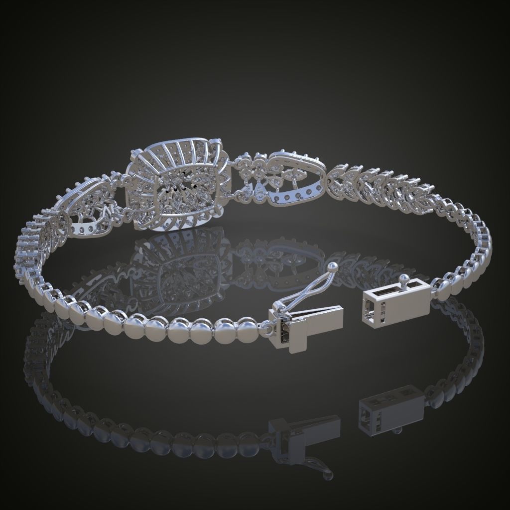 Exclusive Bracelet model 3D printable model 0008-13mal 3D print model_17