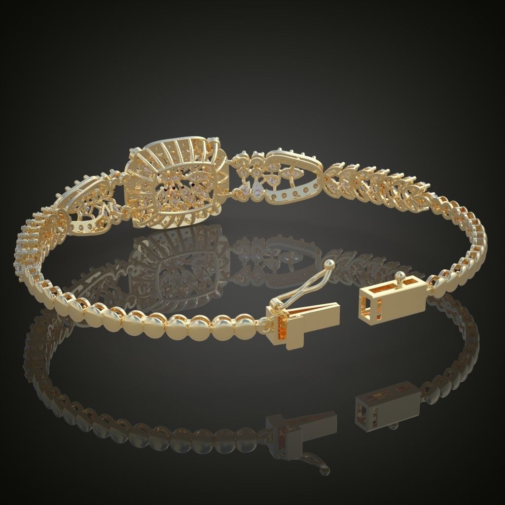 Exclusive Bracelet model 3D printable model 0008-13mal 3D print model_16