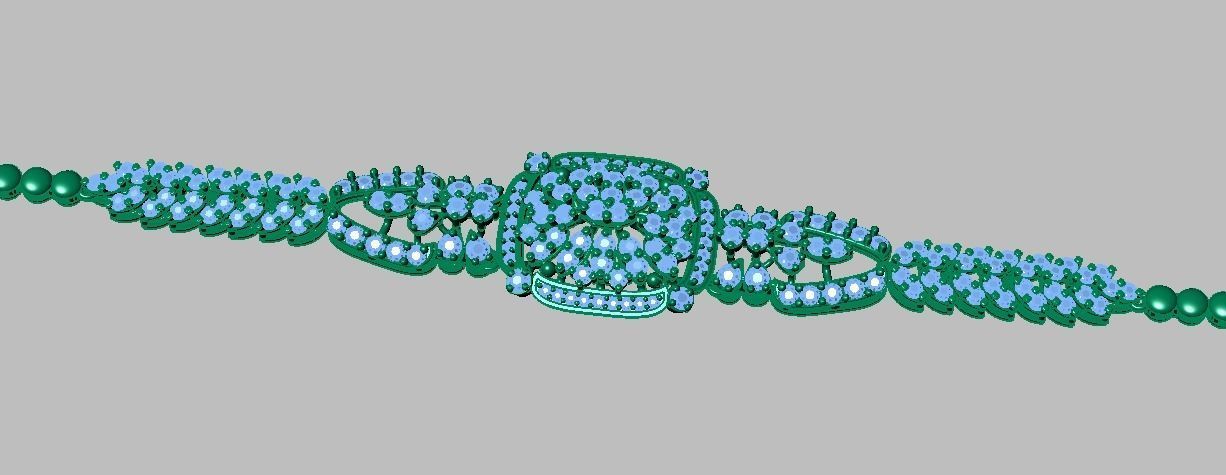 Exclusive Bracelet model 3D printable model 0008-13mal 3D print model_33