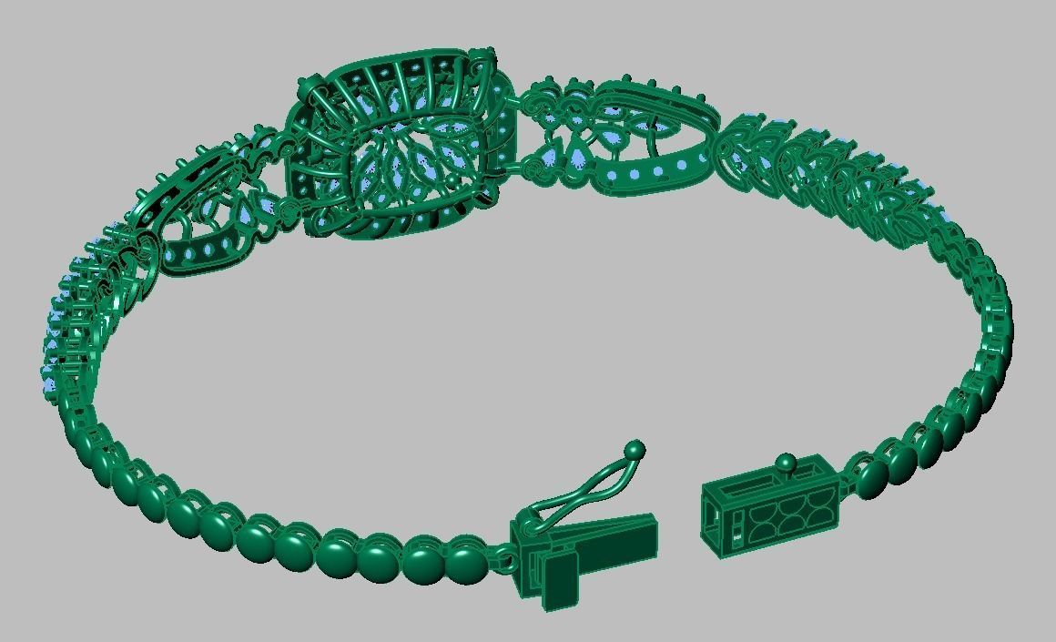 Exclusive Bracelet model 3D printable model 0008-13mal 3D print model_23