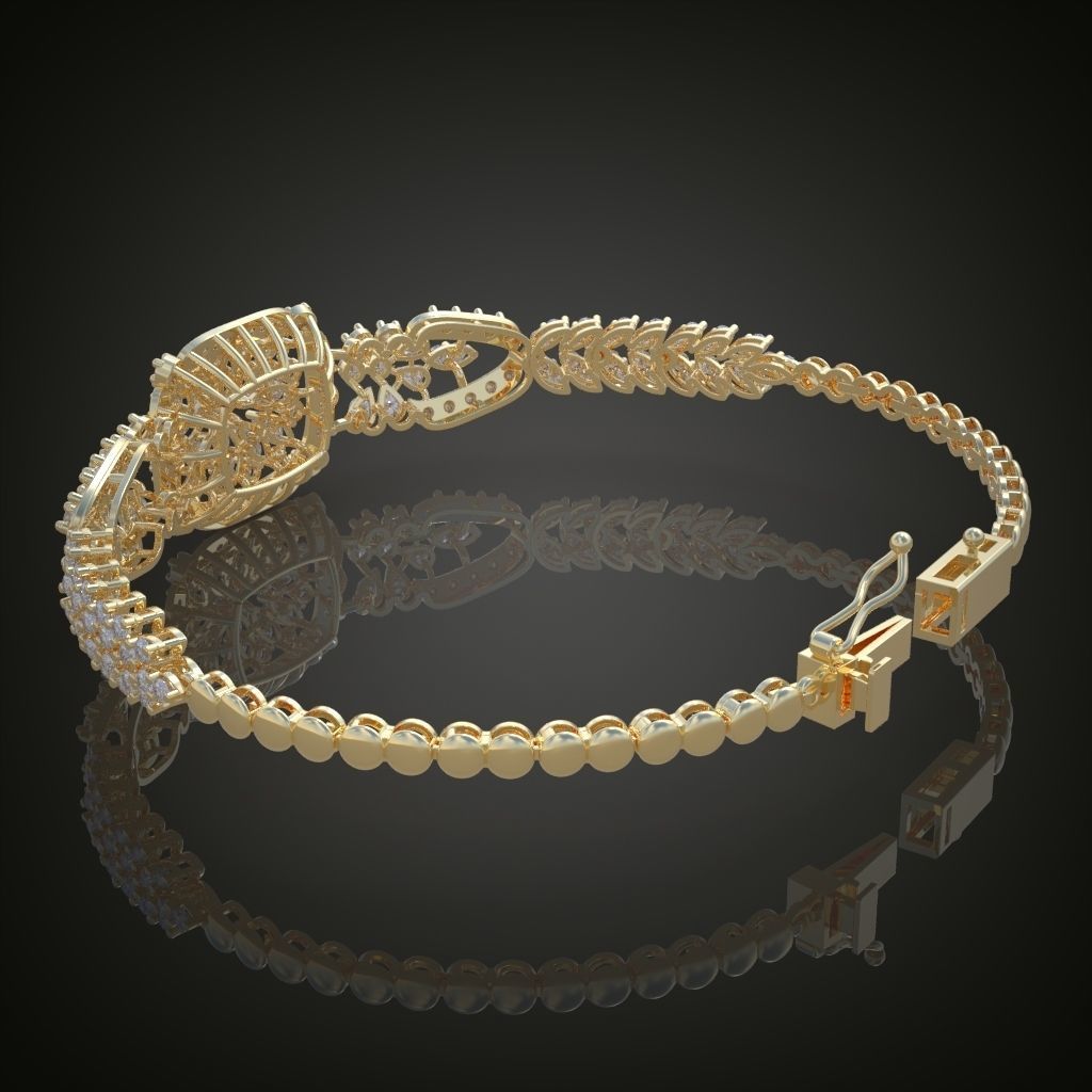 Exclusive Bracelet model 3D printable model 0008-13mal 3D print model_15