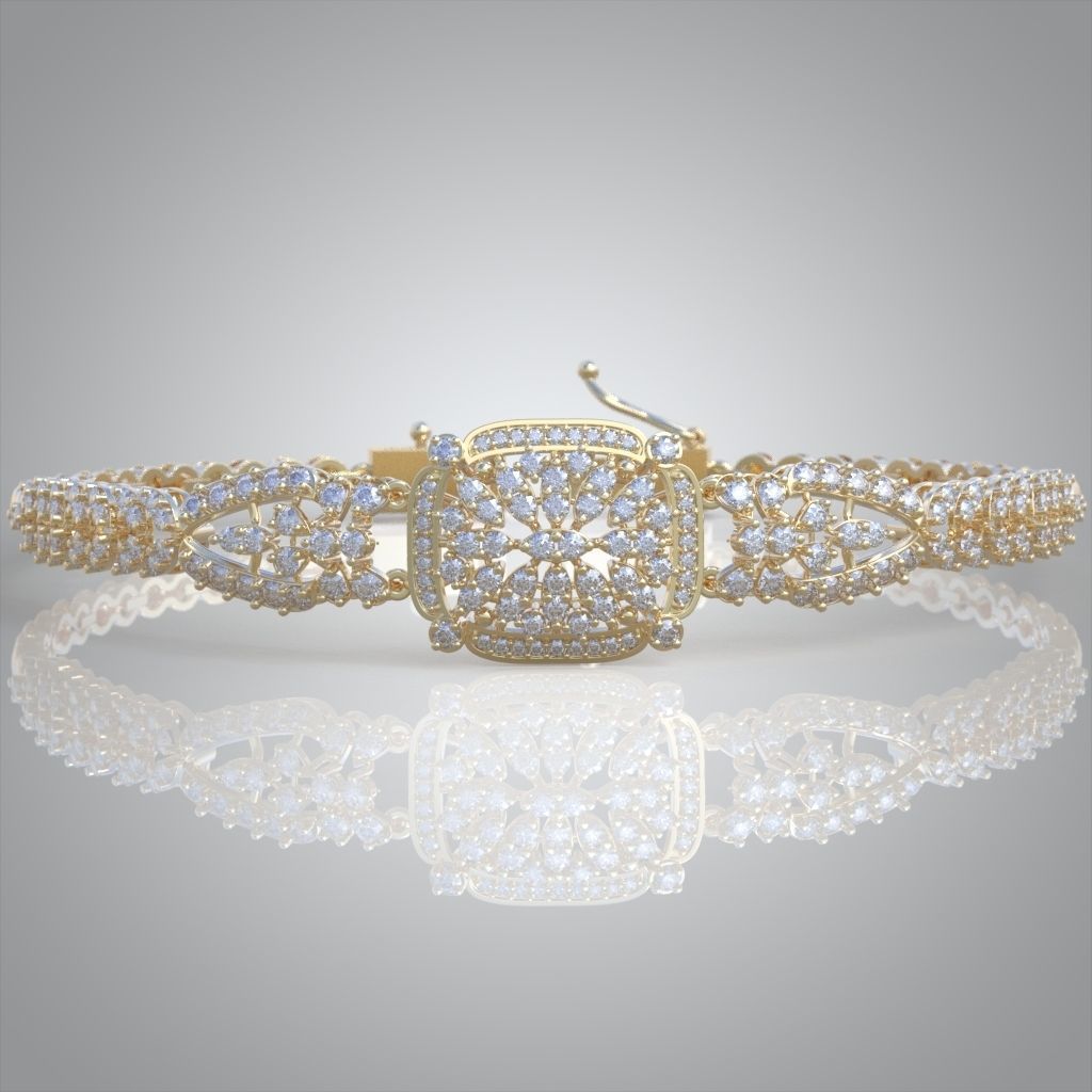 Exclusive Bracelet model 3D printable model 0008-13mal 3D print model_2