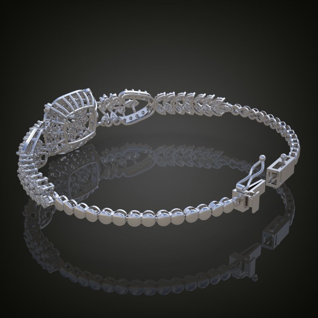 Exclusive Bracelet model 3D printable model 0008-13mal 3D print model_14
