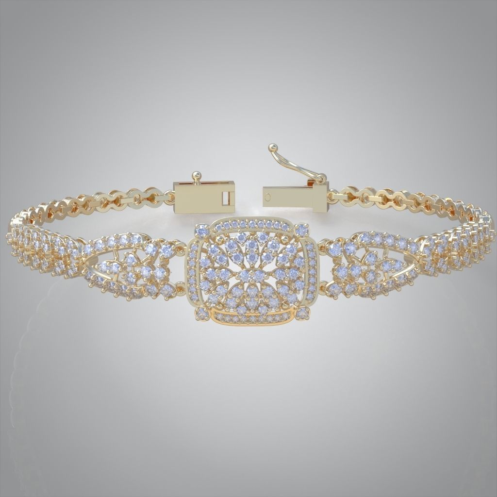 Exclusive Bracelet model 3D printable model 0008-13mal 3D print model_3