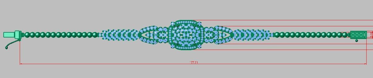 Exclusive Bracelet model 3D printable model 0008-13mal 3D print model_31