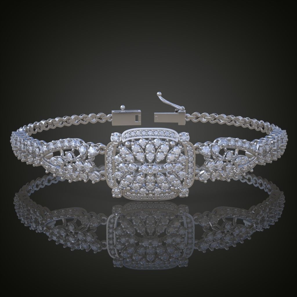 Exclusive Bracelet model 3D printable model 0008-13mal 3D print model_5