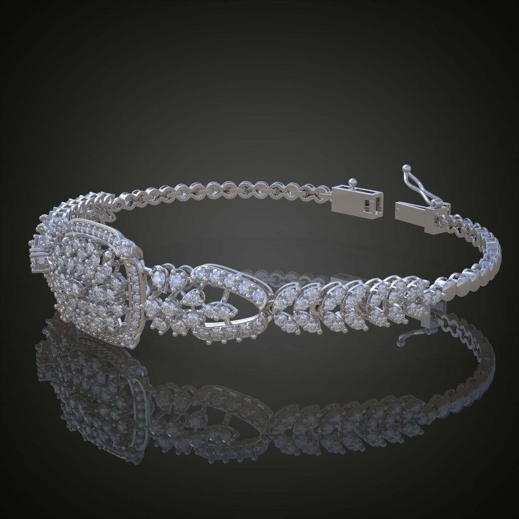 Exclusive Bracelet model 3D printable model 0008-13mal 3D print model_10