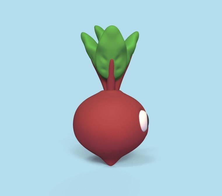 Cute Beet 3D print model_1