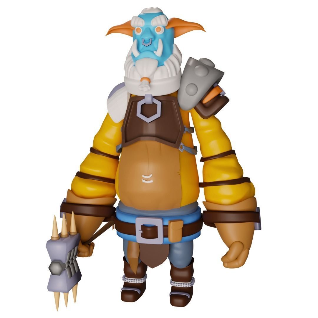 Godzilla world of warcraft action figure 3D model_3