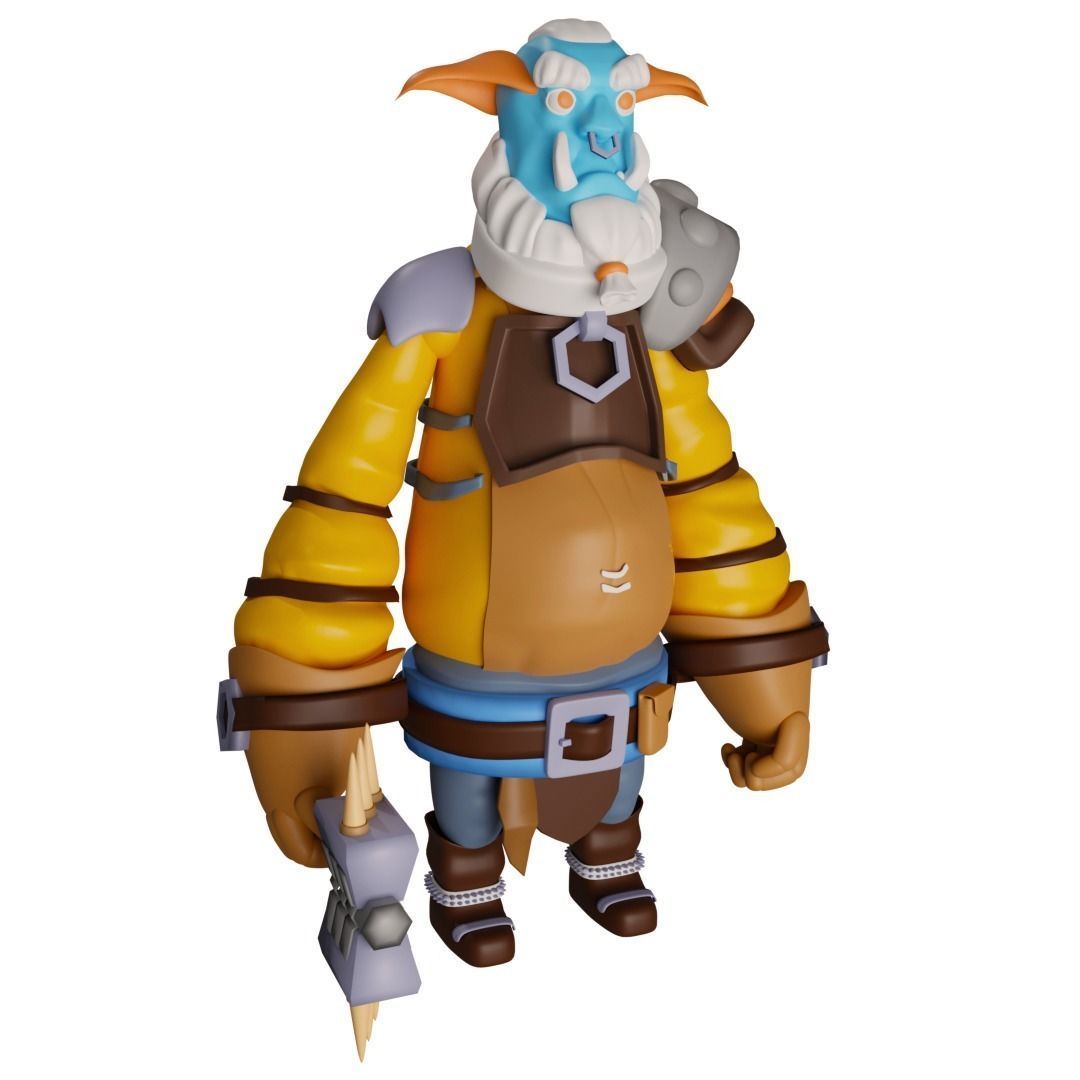 Godzilla world of warcraft action figure 3D model_2