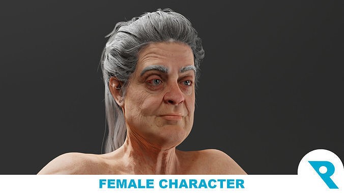 Realistic Male Character - Grand Ma Jane 3D model