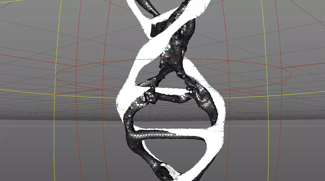 dna 3d model strand 3D model_0