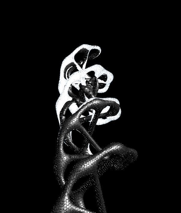 dna 3d model strand 3D model_2