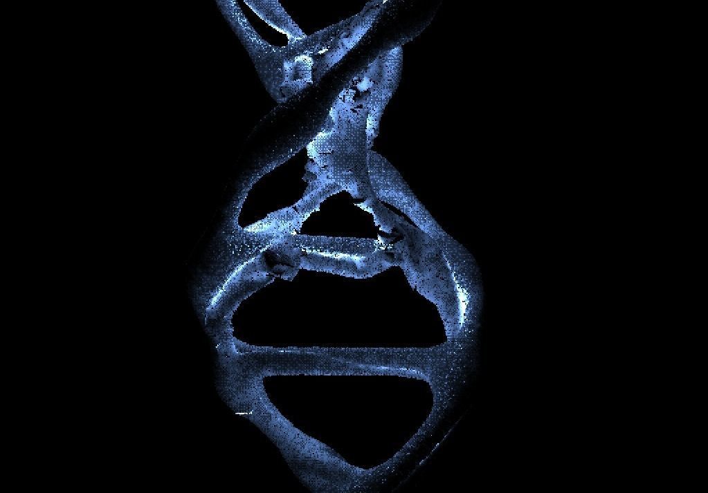 dna 3d model strand 3D model_1
