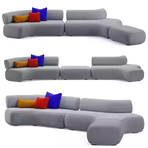 Grassoler Modular Sofa CUC 3D model