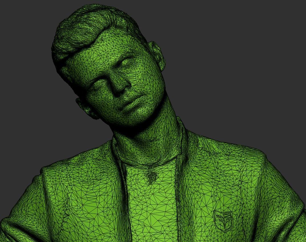 Man in tracksuit doing exercise 371 Low-poly 3D model_6