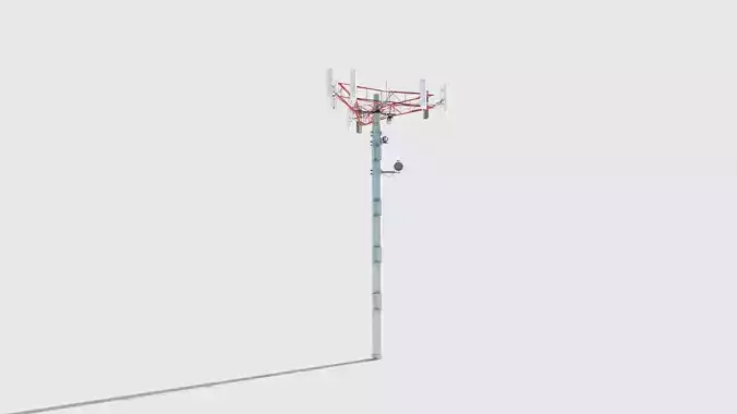 cell-phone communication tower with 4k textures