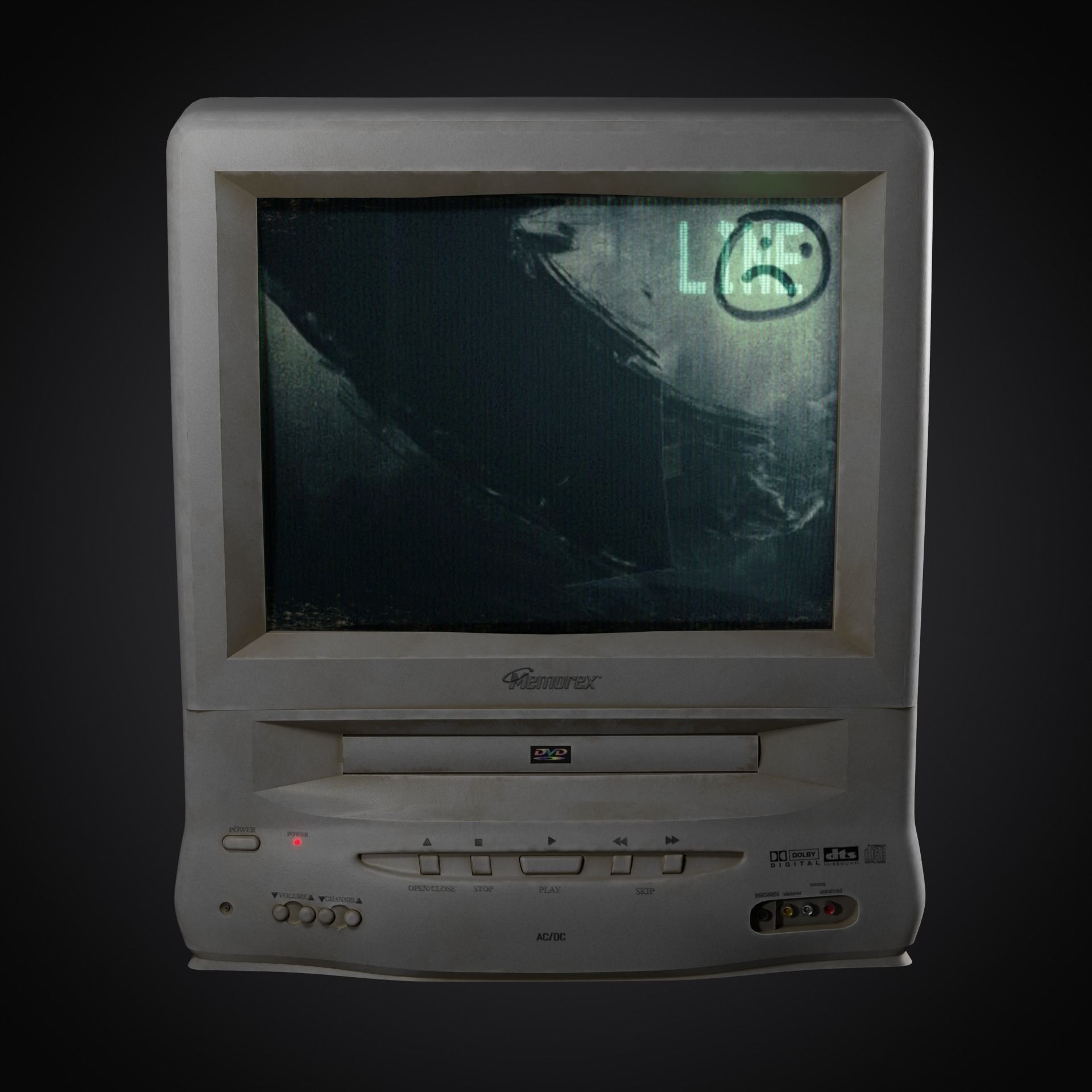 Memorex Tv DVD combo 3D model_6