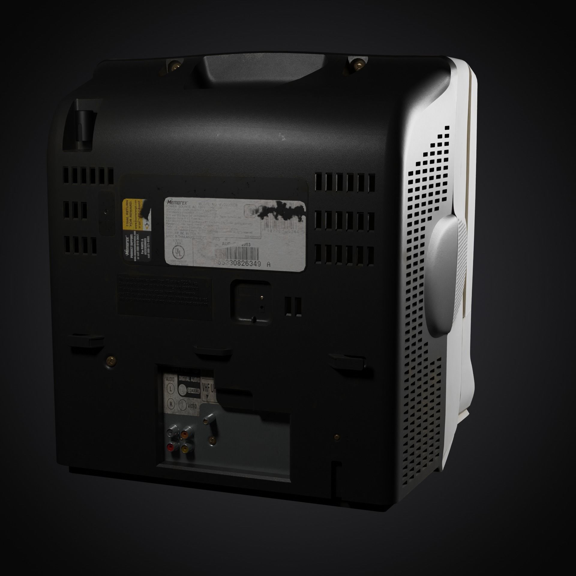 Memorex Tv DVD combo 3D model_3