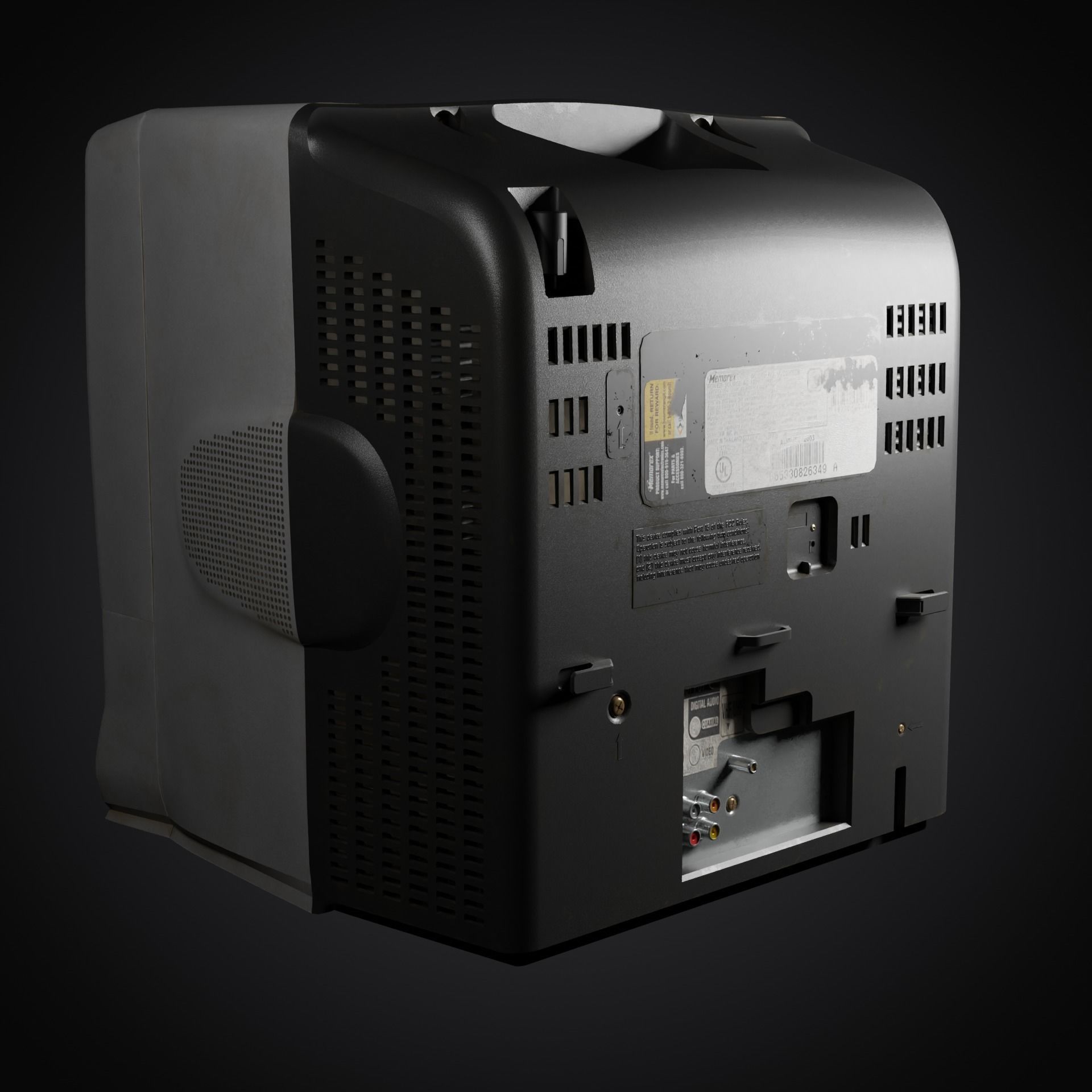 Memorex Tv DVD combo 3D model_4