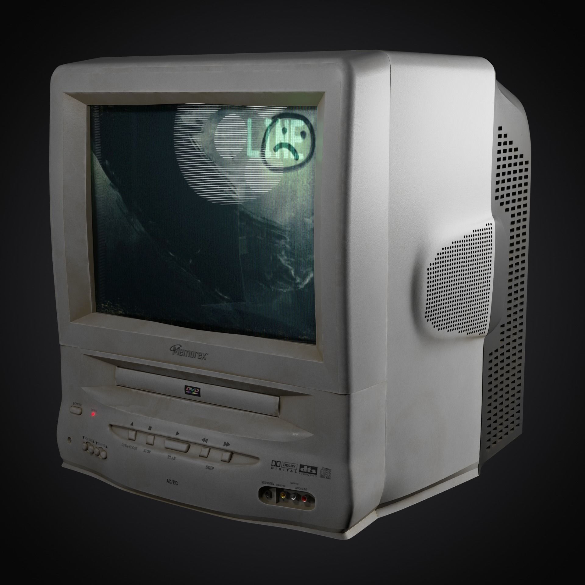 Memorex Tv DVD combo 3D model_5