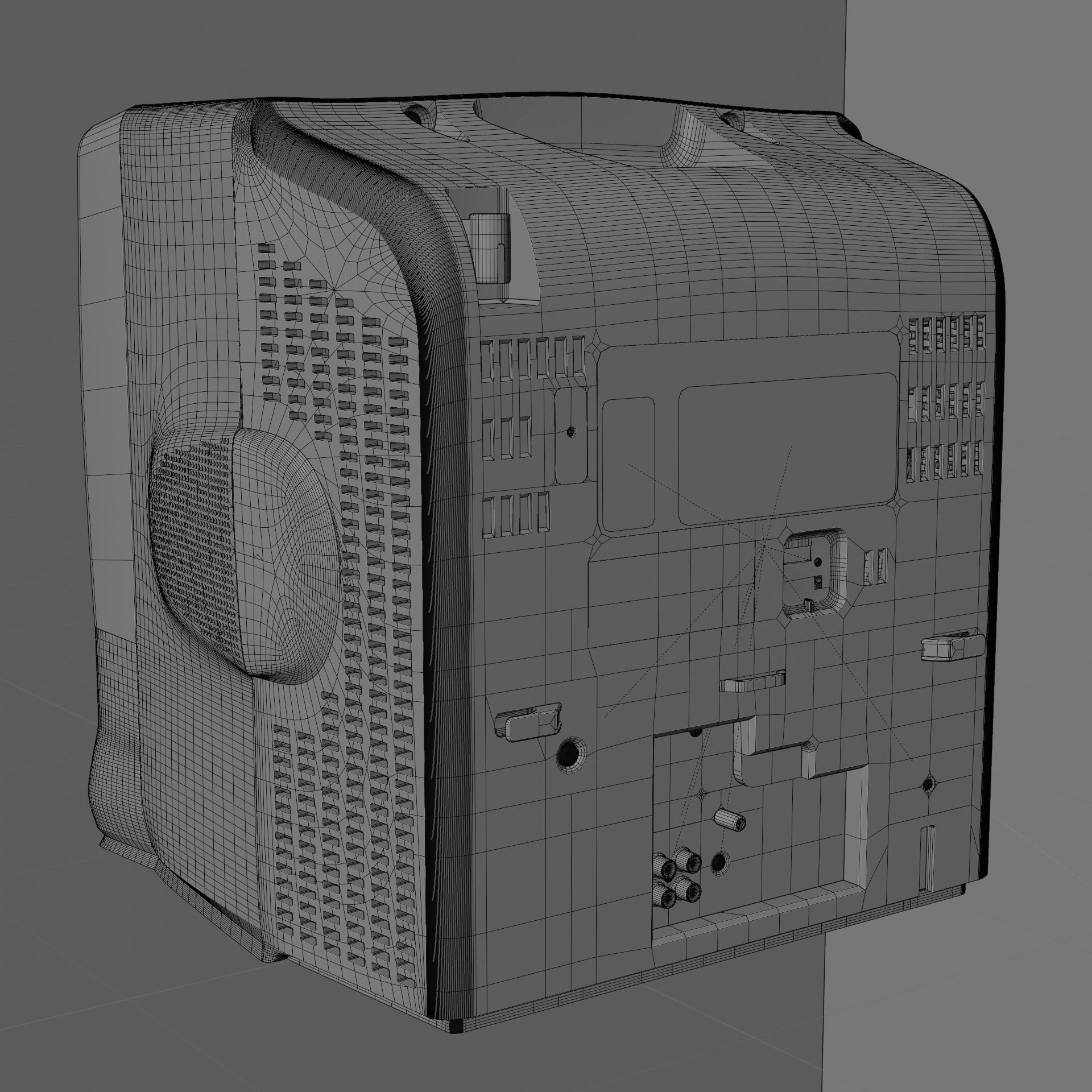 Memorex Tv DVD combo 3D model_8