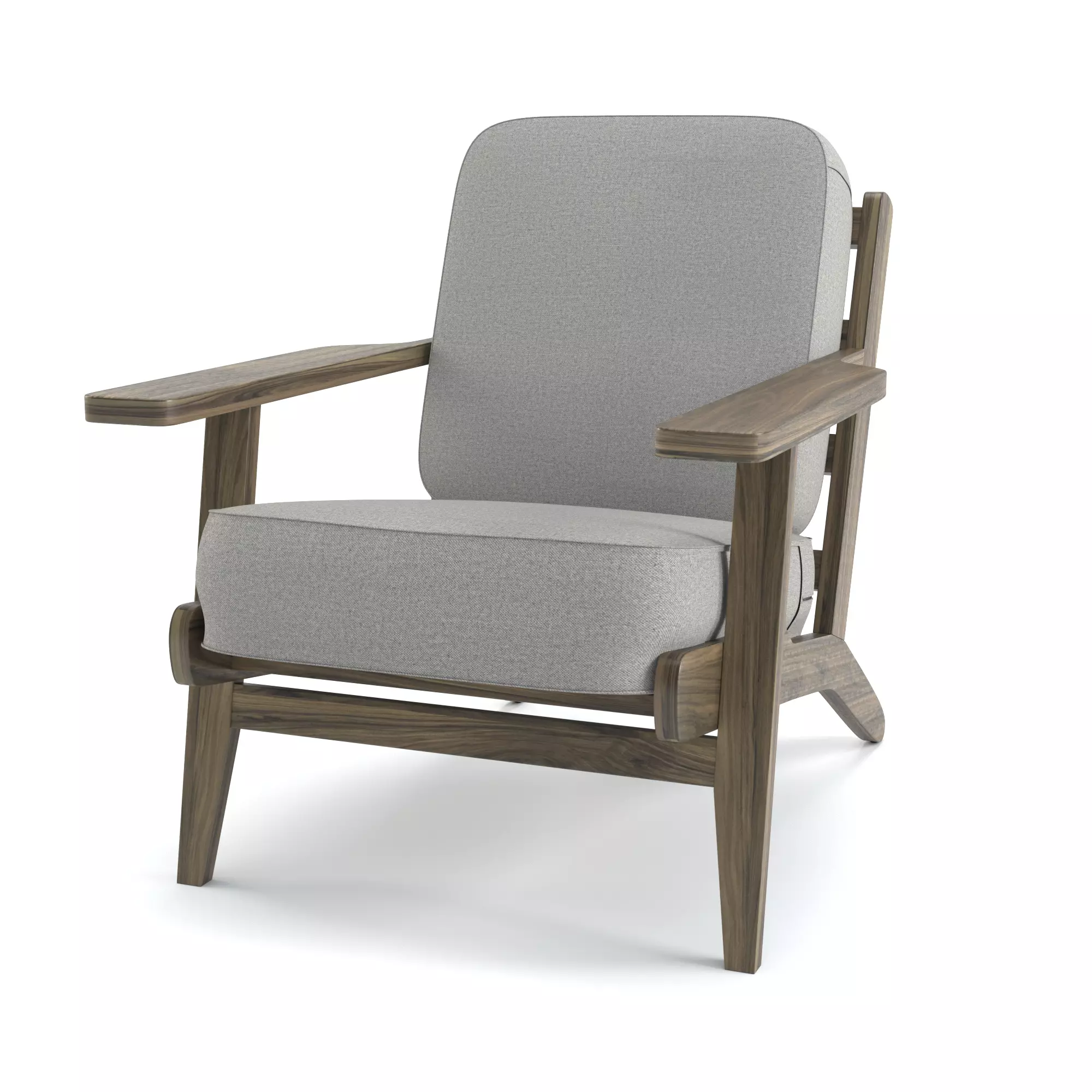 Armchair lounge chair 3D model_0