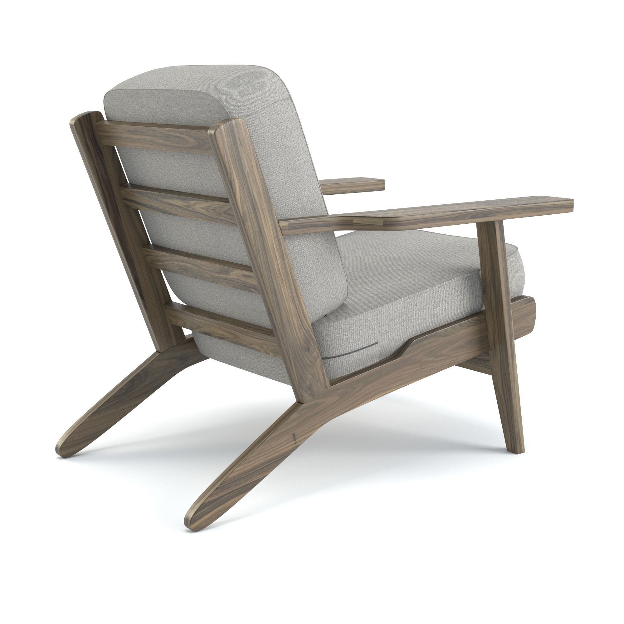 Armchair lounge chair 3D model_3