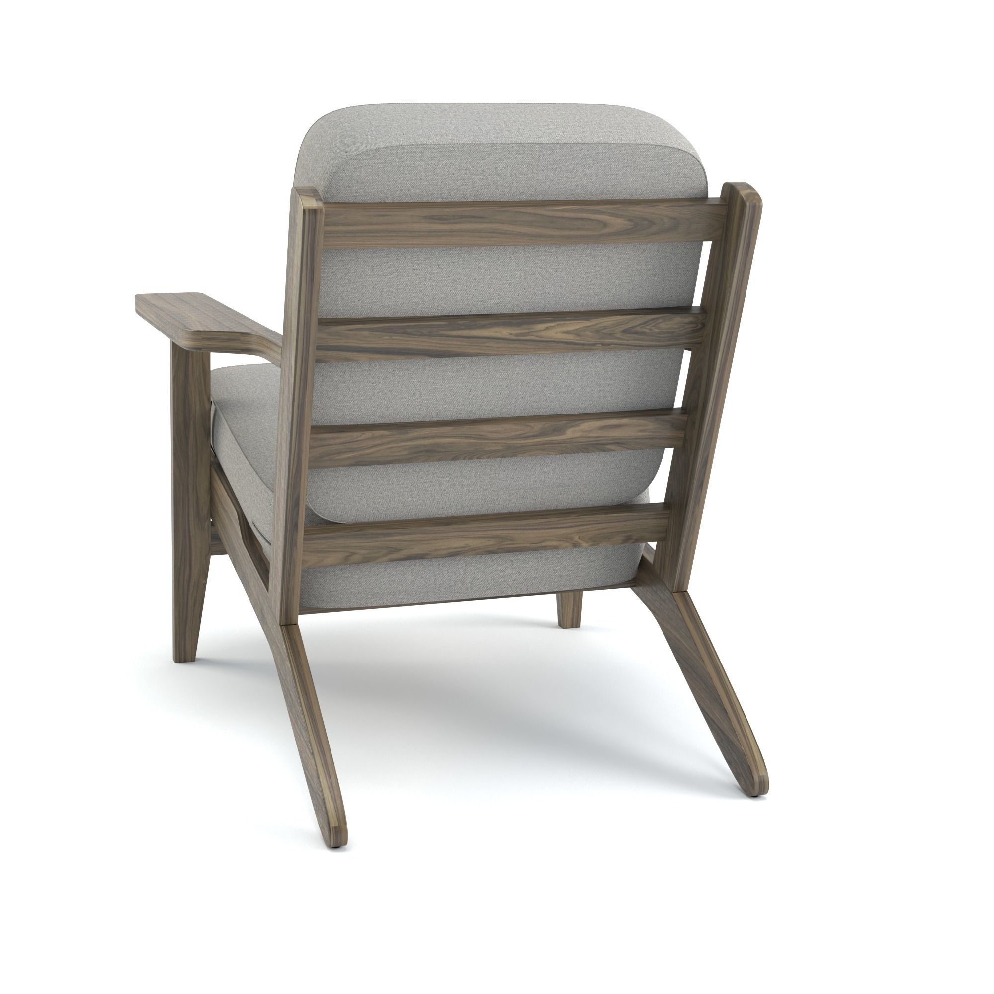 Armchair lounge chair 3D model_4