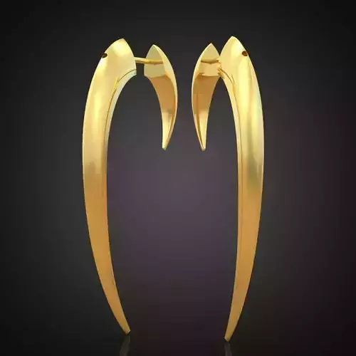 Earring 3D model 3D printable model 0001-8ol 3D print model