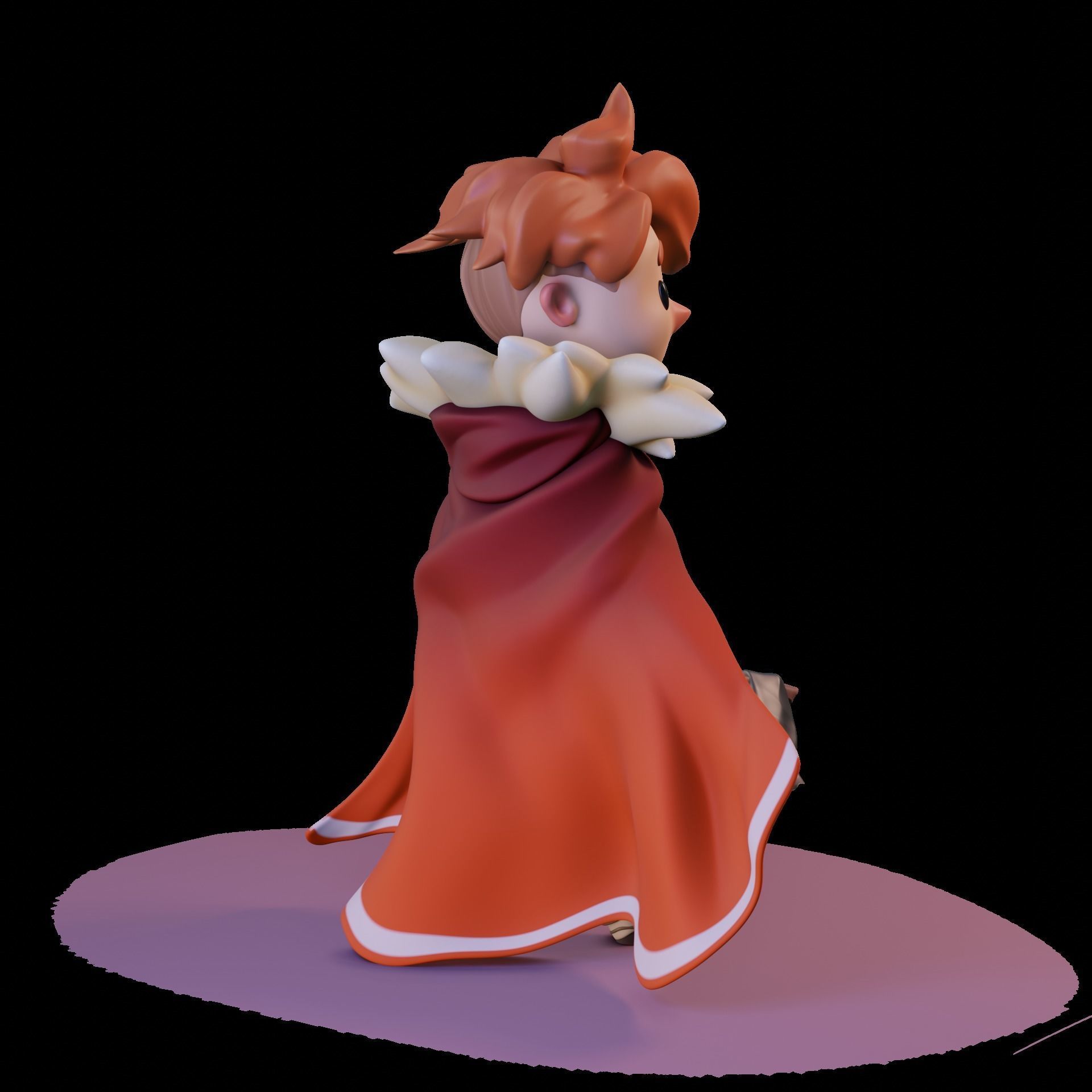 Stylized cartoon character Hunter Ivan 3D model_12