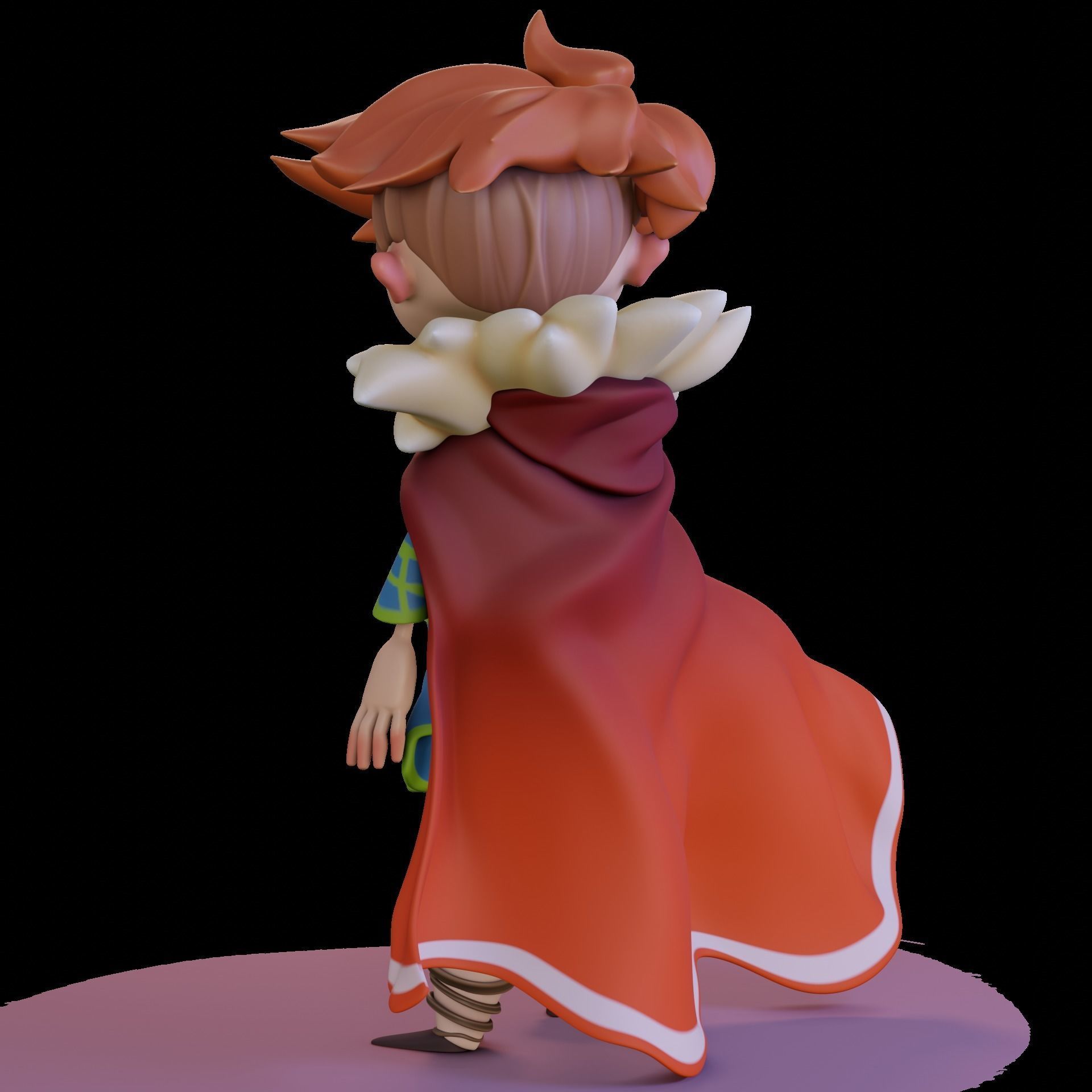 Stylized cartoon character Hunter Ivan 3D model_1