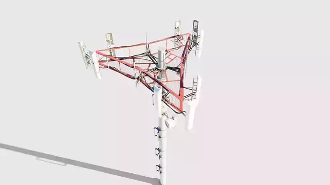 telecommunication tower with 4k pbr textures