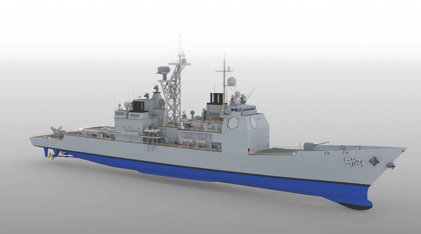 TICONDEROGA CLASS GUIDED MISSLE CRUISER 3D PRINT READY 3D print model_1