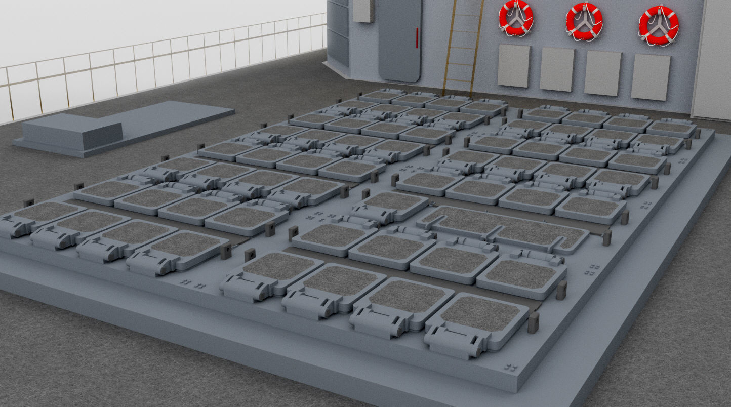 TICONDEROGA CLASS GUIDED MISSLE CRUISER 3D PRINT READY 3D print model_16