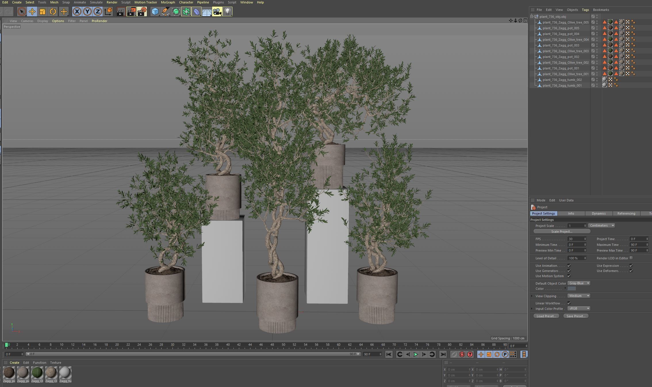 Plants collection 736 3D model_7