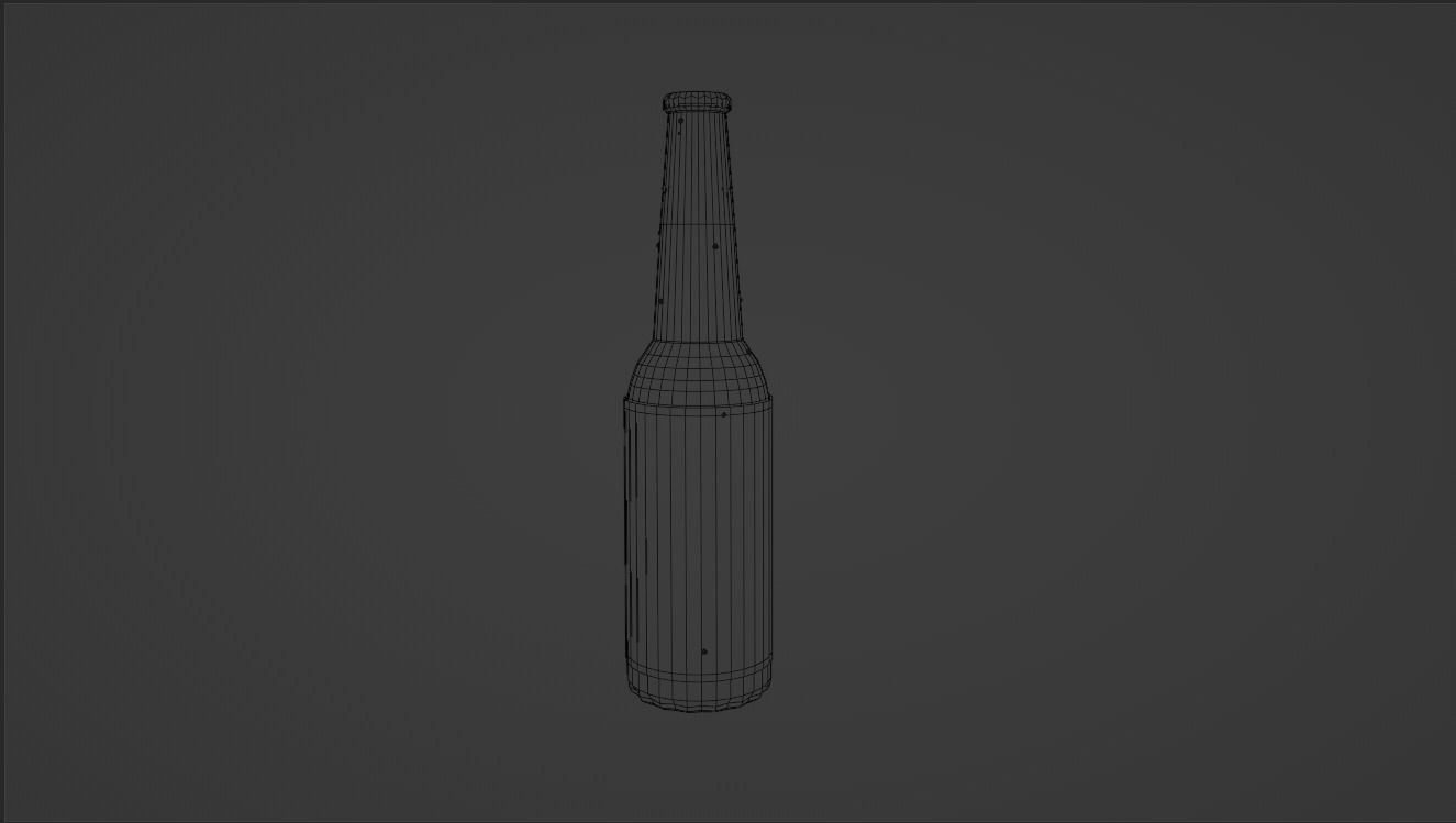 Brown Bottle Free low-poly 3D model_3