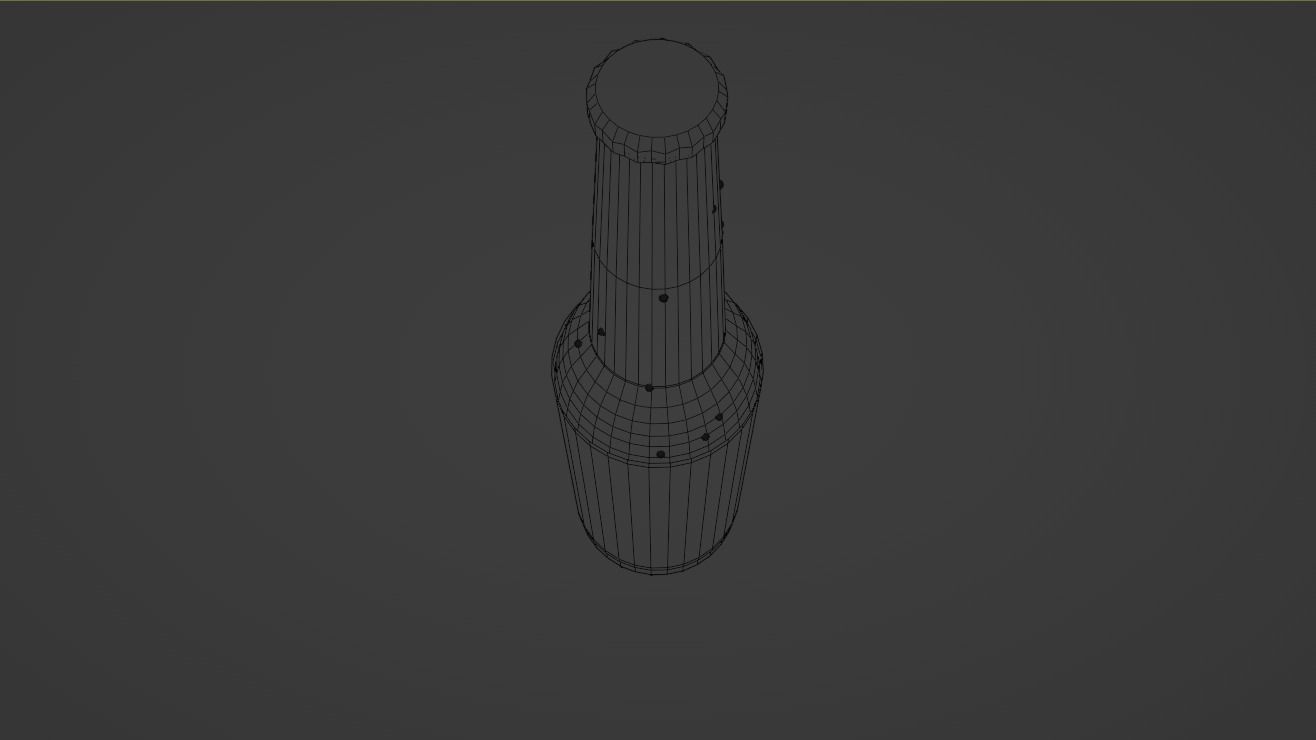 Brown Bottle Free low-poly 3D model_5